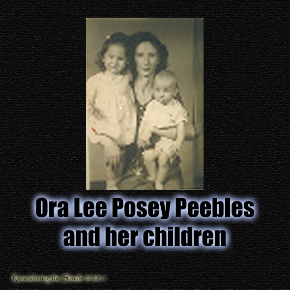 Ora Lee Posey Peebles and her children