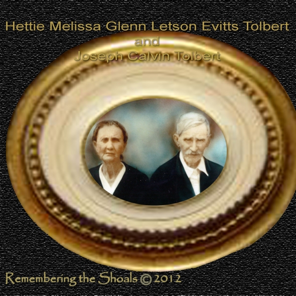 Photo of Hettie Glenn Letson Evitts Tolbert and Joseph Calvin Tolbert