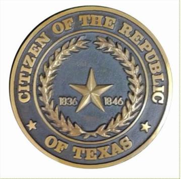 Citizen medallion Republic of Texas